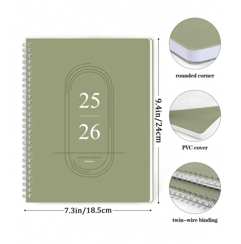 Trees 2025-2026 Planner Weekly And Monthly Notebook - Image 2